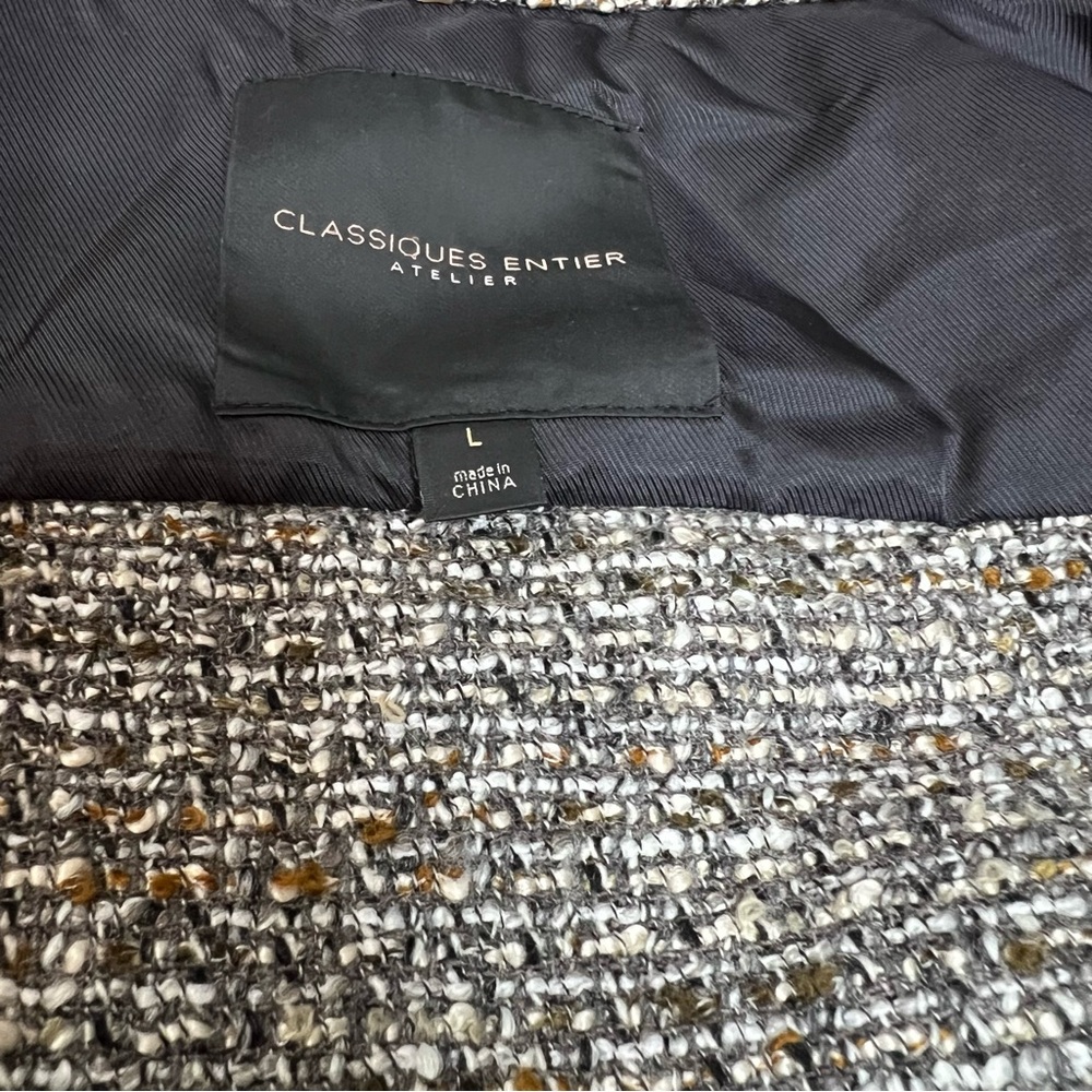 CLASSIQUES ENTIER ATELIER Women’s Woolblend Grey Tweed  Skirt Suit L/12 - Picture 7 of 15